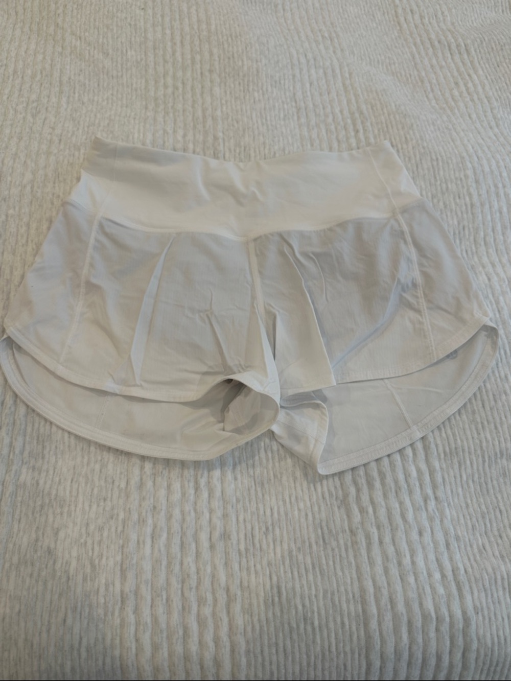 White Speed Up Shorts